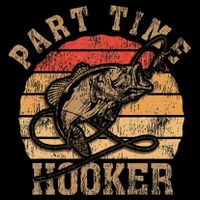 Part Time Hooker Funny Fishermen Sarcastic Joke For Dad Drawstring Bag