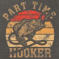 Part Time Hooker Funny Fishermen Sarcastic Joke For Dad Cotton Canvas Backpack