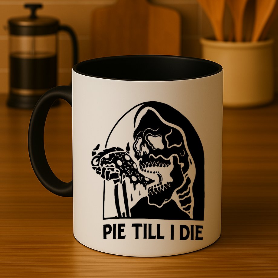 Pie Til I Die Grim Reaper Mug