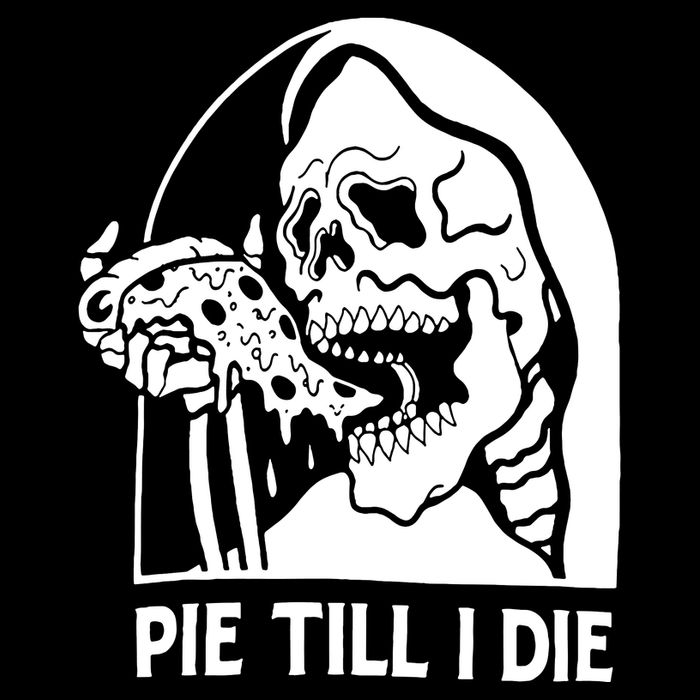 Pie Til I Die Grim Reaper Drawstring Bag