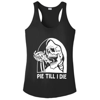 Pie Til I Die Grim Reaper Ladies PosiCharge Competitor Racerback Tank