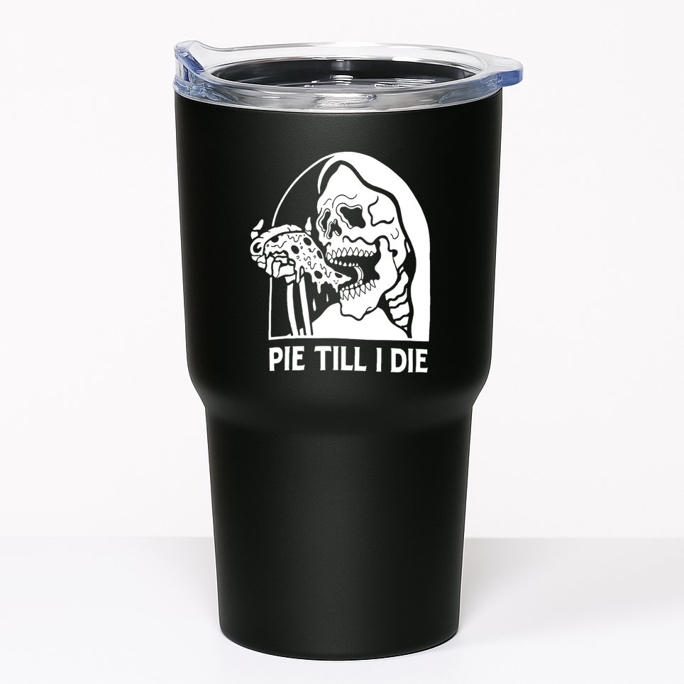 Pie Til I Die Grim Reaper Tumbler