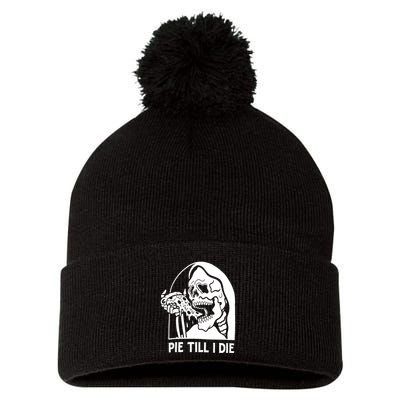 Pie Til I Die Grim Reaper Pom Pom 12in Knit Beanie