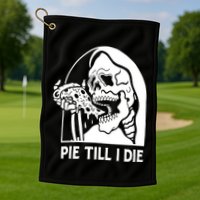 Pie Til I Die Grim Reaper Golf Towel