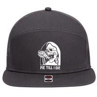 Pie Til I Die Grim Reaper 7 Panel Mesh Trucker Snapback Hat