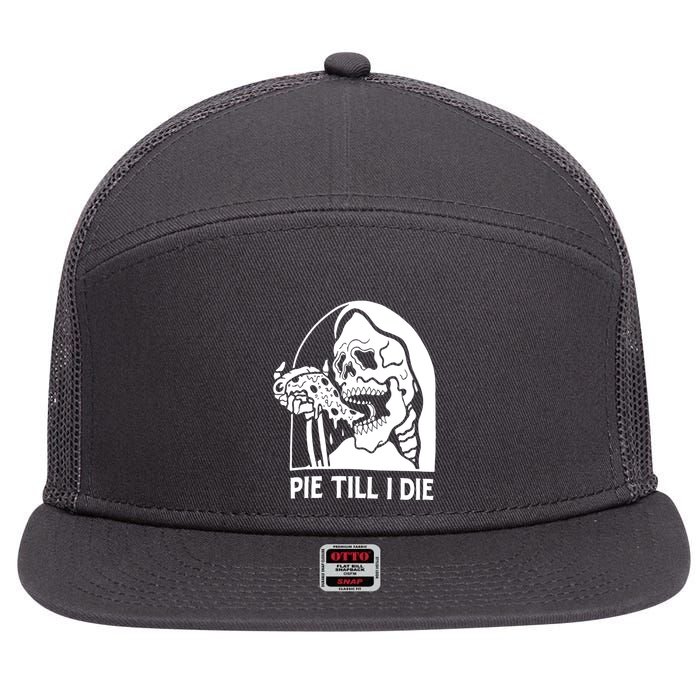 Pie Til I Die Grim Reaper 7 Panel Mesh Trucker Snapback Hat