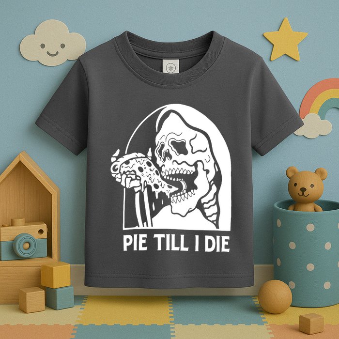 Pie Til I Die Grim Reaper Toddler T-Shirt