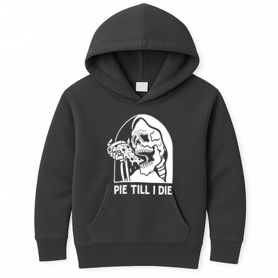 Pie Til I Die Grim Reaper Kids Hoodie