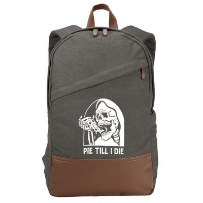 Pie Til I Die Grim Reaper Cotton Canvas Backpack