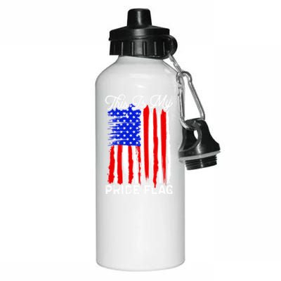 Patriotic This Is My Pride Flag Usa American 4th Of July Gift Aluminum Water Bottle