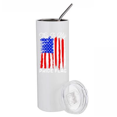 Patriotic This Is My Pride Flag Usa American 4th Of July Gift Stainless Steel Tumbler