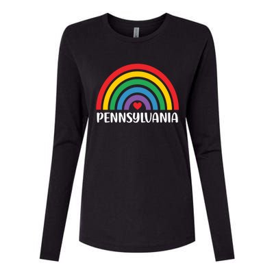 Pennsylvania Travel I Love Pennsylvania Usa Gift Womens Cotton Relaxed Long Sleeve T-Shirt