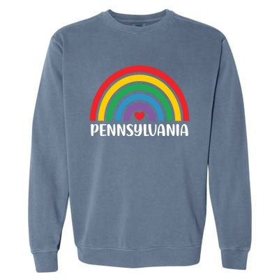 Pennsylvania Travel I Love Pennsylvania Usa Gift Garment-Dyed Sweatshirt