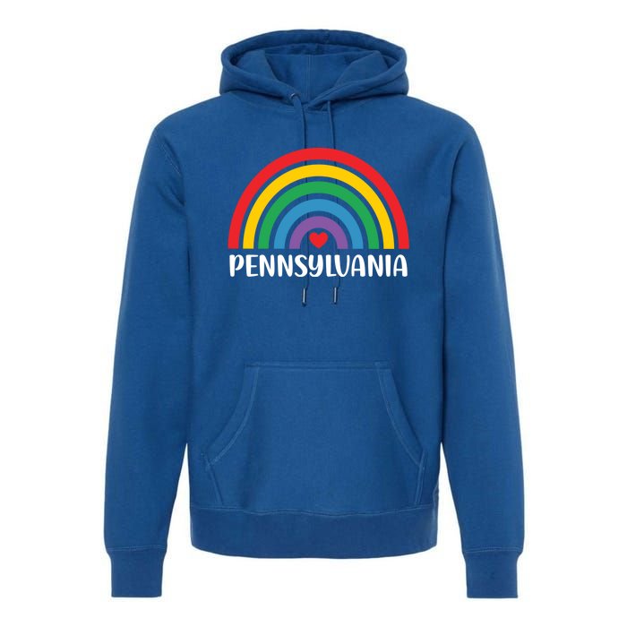 Pennsylvania Travel I Love Pennsylvania Usa Gift Premium Hoodie