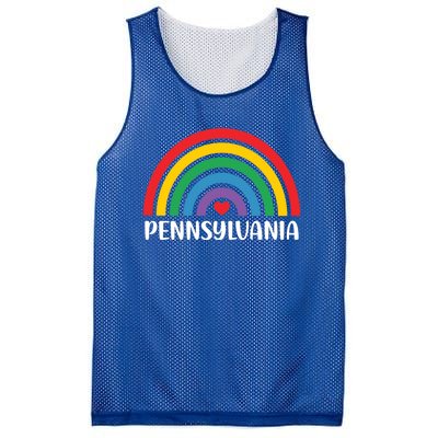 Pennsylvania Travel I Love Pennsylvania Usa Gift Mesh Reversible Basketball Jersey Tank