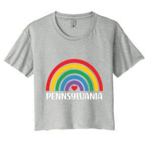 Pennsylvania Travel I Love Pennsylvania Usa Gift Women's Crop Top Tee