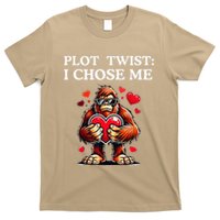 Plot Twist I Chose MeFunny Sasquatch Meme Selflove Bigfoot T-Shirt