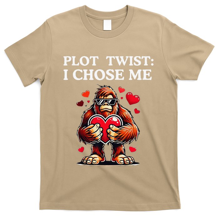 Plot Twist I Chose MeFunny Sasquatch Meme Selflove Bigfoot T-Shirt