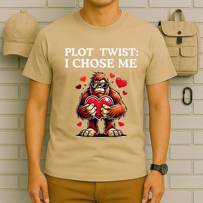 Plot Twist I Chose MeFunny Sasquatch Meme Selflove Bigfoot T-Shirt