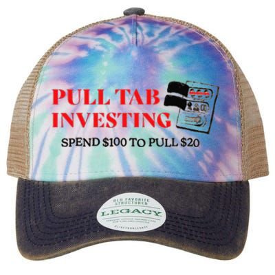 Pull tab investing spend $100 to pull $20 Legacy Tie Dye Trucker Hat