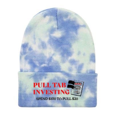 Pull tab investing spend $100 to pull $20 Tie Dye 12in Knit Beanie