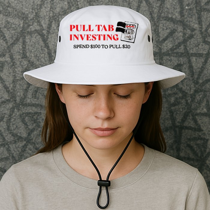 Pull tab investing spend $100 to pull $20 Bucket Hat