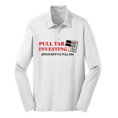 Pull tab investing spend $100 to pull $20 Silk Touch Performance Long Sleeve Polo