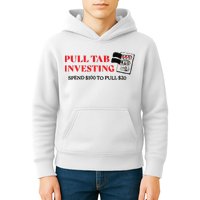 Pull tab investing spend $100 to pull $20 Kids Hoodie
