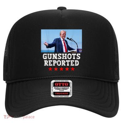 President Trump Is Safe Following Gunshots In His Vicinity High Crown Mesh Back Trucker Hat