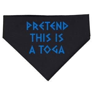 Pretend This Is A Toga Party Funny Greek Party Costume USA-Made Doggie Bandana