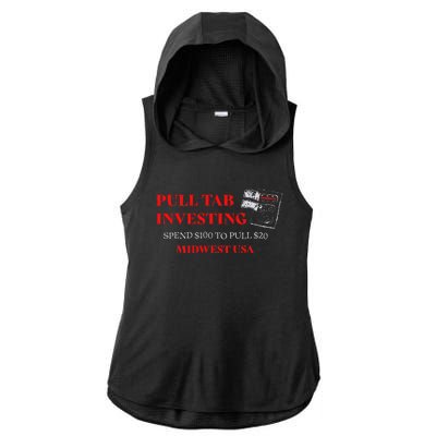 Pull Tab Investing Ladies PosiCharge Tri-Blend Wicking Draft Hoodie Tank