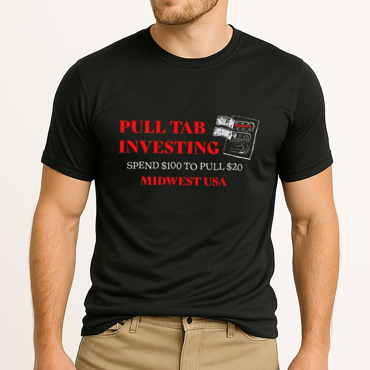 Pull Tab Investing Cooling Performance Crew T-Shirt