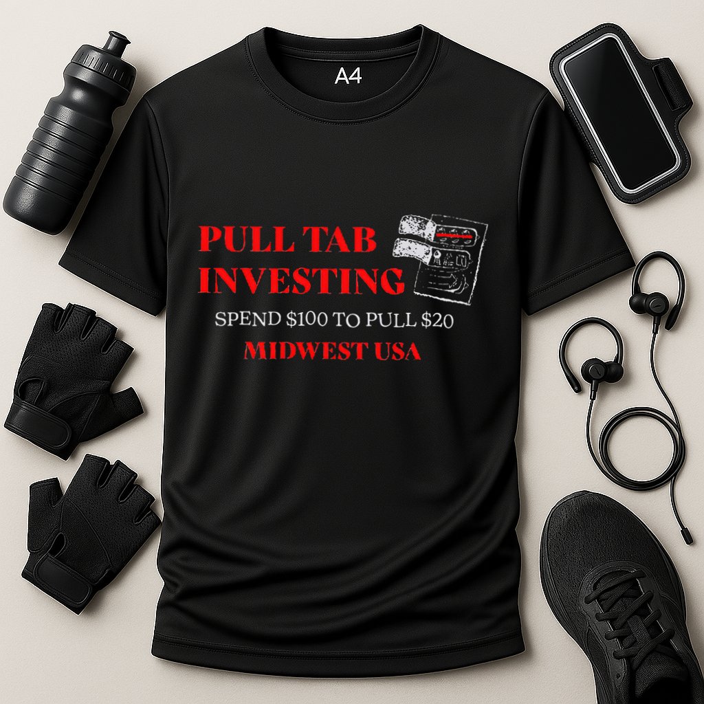 Pull Tab Investing Cooling Performance Crew T-Shirt
