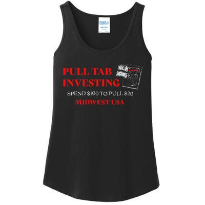 Pull Tab Investing Ladies Essential Tank