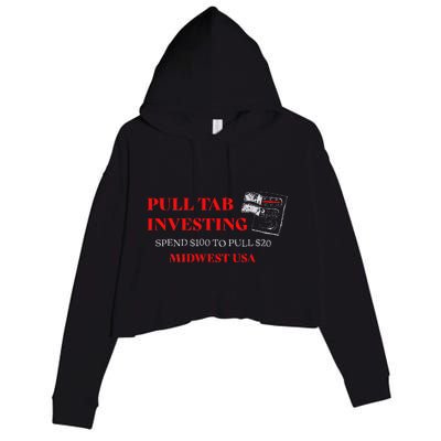 Pull Tab Investing Crop Fleece Hoodie