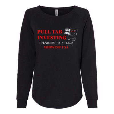 Pull Tab Investing Womens California Wash Sweatshirt