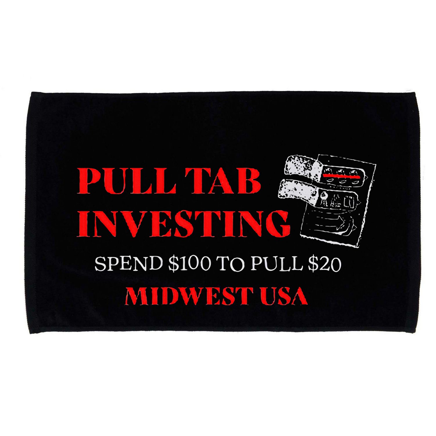 Pull Tab Investing Microfiber Hand Towel