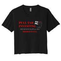 Pull Tab Investing Women's Crop Top Tee