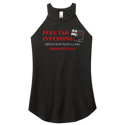 Pull Tab Investing Women's Perfect Tri Rocker Tank