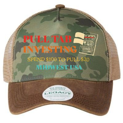Pull Tab Investing Spend $100 To Pull $20 Midwest Usa Legacy Tie Dye Trucker Hat