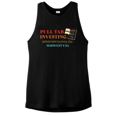 Pull Tab Investing Spend $100 To Pull $20 Midwest Usa Ladies PosiCharge Tri-Blend Wicking Tank