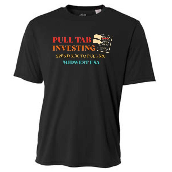 Pull Tab Investing Spend $100 To Pull $20 Midwest Usa Cooling Performance Crew T-Shirt