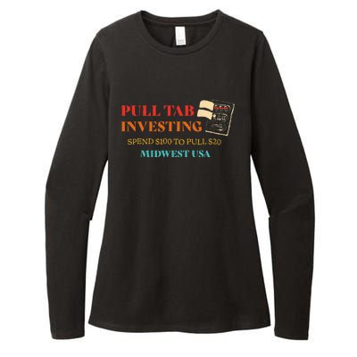 Pull Tab Investing Spend $100 To Pull $20 Midwest Usa Womens CVC Long Sleeve Shirt