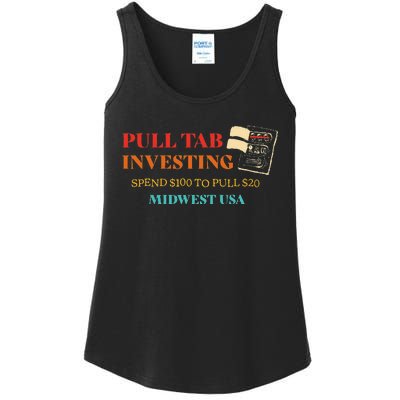 Pull Tab Investing Spend $100 To Pull $20 Midwest Usa Ladies Essential Tank