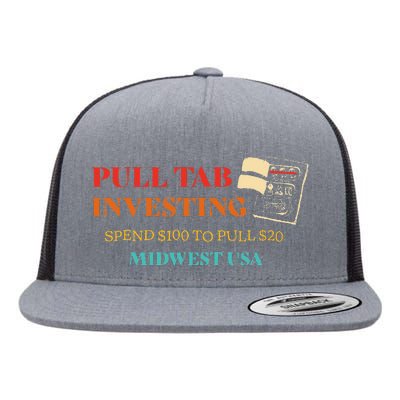 Pull Tab Investing Spend $100 To Pull $20 Midwest Usa Flat Bill Trucker Hat