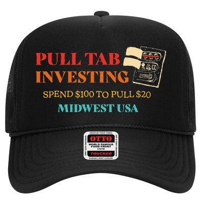 Pull Tab Investing Spend $100 To Pull $20 Midwest Usa Trucker Hat