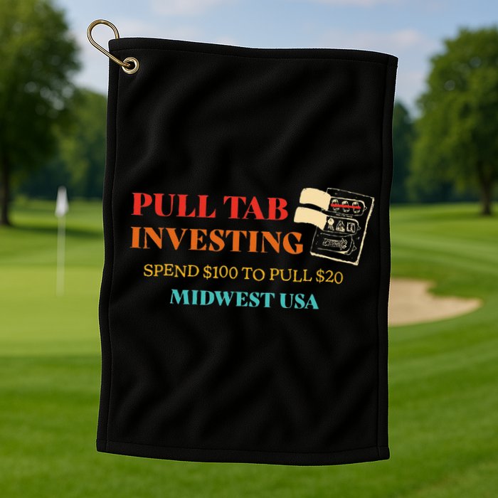 Pull Tab Investing Spend $100 To Pull $20 Midwest Usa Golf Towel