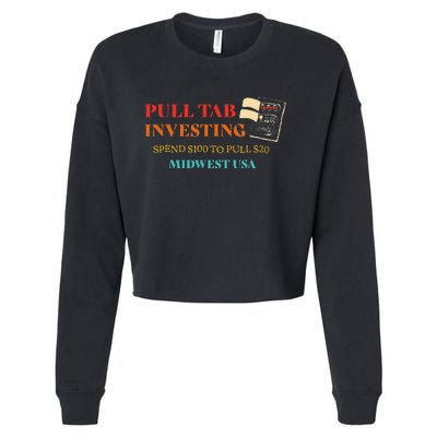 Pull Tab Investing Spend $100 To Pull $20 Midwest Usa Cropped Pullover Crew