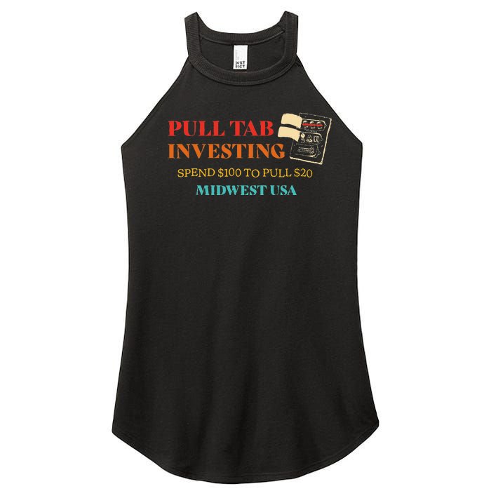 Pull Tab Investing Spend $100 To Pull $20 Midwest Usa Women's Perfect Tri Rocker Tank