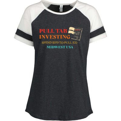 Pull Tab Investing Spend $100 To Pull $20 Midwest Usa Enza Ladies Jersey Colorblock Tee